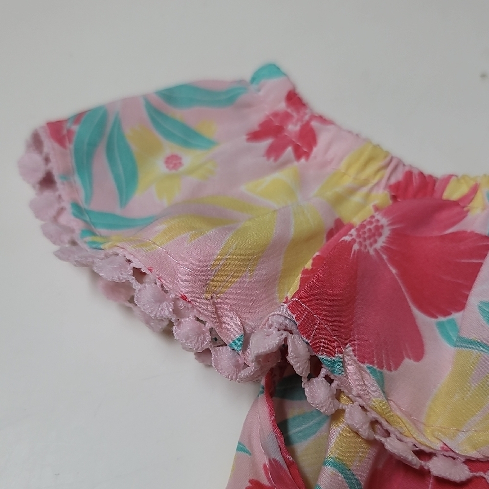 Kids Floral Ruffle Tank Top 🪷 - Picture 4 of 7